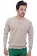 Cashmere men chunky sweater hippolyte 4f natural beige l