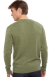 Cashmere men chunky sweater hippolyte 4f olive chine l