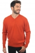 Cashmere men chunky sweater hippolyte 4f paprika 2xl