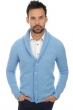 Cashmere men chunky sweater jovan azur blue chine l