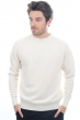 Cashmere men chunky sweater nestor 4f natural ecru 3xl