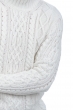 Cashmere men chunky sweater platon off white 4xl