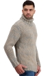 Cashmere men chunky sweater togo natural brown manor blue natural beige s