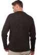 Cashmere men chunky sweater verdun black marron chine 2xl