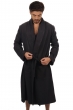 Cashmere men dressing gown working carbon s1