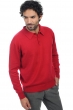 Cashmere men polo style sweaters alexandre blood red 2xl