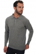 Cashmere men polo style sweaters alexandre grey marl s