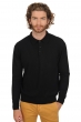 Cashmere men polo style sweaters alexandre premium black xs