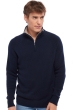 Cashmere men polo style sweaters angers dress blue toast xs