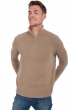 Cashmere men polo style sweaters angers natural brown natural beige 2xl