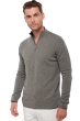 Cashmere men polo style sweaters cilio black grey marl 3xl