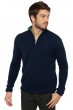 Cashmere men polo style sweaters cilio dress blue basil m