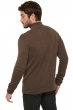 Cashmere men polo style sweaters cilio marron chine camel chine xl
