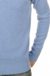 Cashmere men polo style sweaters donovan blue chine xs