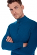 Cashmere men polo style sweaters donovan canard blue 3xl