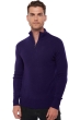 Cashmere men polo style sweaters donovan deep purple 4xl