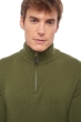 Cashmere men polo style sweaters donovan ivy green 3xl