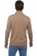 Cashmere men polo style sweaters donovan natural brown xl