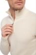 Cashmere men polo style sweaters donovan natural ecru s