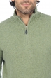 Cashmere men polo style sweaters donovan olive chine m