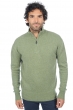 Cashmere men polo style sweaters donovan olive chine s