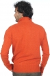 Cashmere men polo style sweaters donovan paprika m