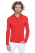 Cashmere men polo style sweaters donovan premium tango red 3xl