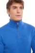 Cashmere men polo style sweaters donovan tetbury blue m
