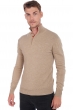 Cashmere men polo style sweaters gauvain natural brown paprika xs