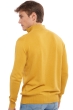 Cashmere men polo style sweaters henri mustard lapis blue 3xl
