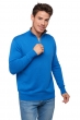 Cashmere men polo style sweaters henri tetbury blue dove chine s