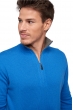 Cashmere men polo style sweaters henri tetbury blue dove chine s