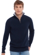 Cashmere men polo style sweaters olivier dress blue bayou 3xl