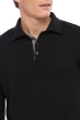 Cashmere men polo style sweaters scott black grey marl 2xl
