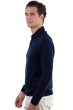 Cashmere men polo style sweaters scott dress blue bayou xs