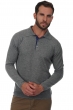 Cashmere men polo style sweaters scott grey marl denim blue 4xl