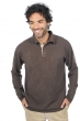 Cashmere men polo style sweaters scott marron chine fawn s