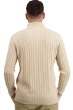 Cashmere men polo style sweaters taurus natural beige 3xl