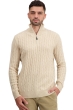 Cashmere men polo style sweaters taurus natural beige m