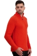 Cashmere men polo style sweaters tripoli bloody orange paprika 3xl
