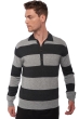 Cashmere men polo style sweaters vinh grey marl charcoal marl s