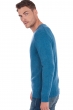 Cashmere men waistcoat sleeveless sweaters aden manor blue 3xl