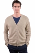 Cashmere men waistcoat sleeveless sweaters aden natural beige 3xl