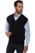 Cashmere men waistcoat sleeveless sweaters balthazar black 4xl
