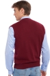 Cashmere men waistcoat sleeveless sweaters balthazar bordeaux 2xl