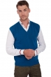 Cashmere men waistcoat sleeveless sweaters balthazar canard blue 4xl