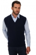 Cashmere men waistcoat sleeveless sweaters balthazar dress blue 3xl