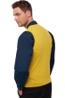 Cashmere men waistcoat sleeveless sweaters basile cyber yellow 3xl