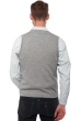 Cashmere men waistcoat sleeveless sweaters basile grey marl 3xl