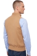 Cashmere men waistcoat sleeveless sweaters dali camel 4xl